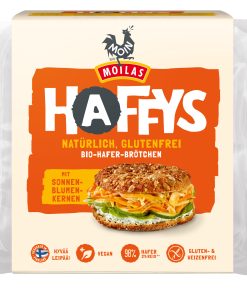 Moin Bio Backwaren Bio Haffys mit Sonnenblumenkernen 12 x 320g