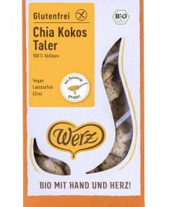Naturkornmühle Werz Bio Chia Kokos Taler, Reis Vollkornkekse, glutenfrei 6 x 125g